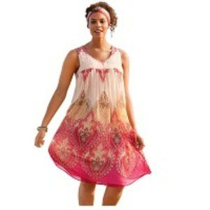 Taillissime Paisley Printed Dress Plus Size 16W